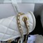 Chanel Grained Calfskin Medium Flap Bag AS2357 White 2021