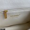 Chanel Grained Calfskin Medium Flap Bag AS2357 White 2021