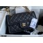 Chanel Grained Calfskin Medium Flap Bag AS2357 Black 2021