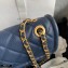 Chanel Grained Calfskin Medium Flap Bag AS2357 Navy Blue 2021