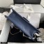 Chanel Grained Calfskin Medium Flap Bag AS2357 Navy Blue 2021