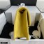 Chanel Grained Calfskin Medium Flap Bag AS2357 Yellow 2021