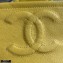 Chanel Grained Calfskin Medium Flap Bag AS2357 Yellow 2021