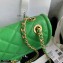 Chanel Grained Calfskin Medium Flap Bag AS2357 Green 2021