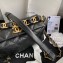 Chanel Crumpled Lambskin Small Hobo Bag AS2479 Black 2021