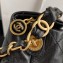 Chanel Crumpled Lambskin Small Hobo Bag AS2479 Black 2021