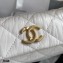 Chanel Crumpled Lambskin Small Hobo Bag AS2479 White 2021