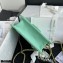 Chanel Grained Calfskin Mini Square Flap Bag AS2356 Light Green 2021