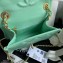 Chanel Grained Calfskin Mini Square Flap Bag AS2356 Light Green 2021