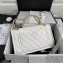 Chanel Grained Calfskin Large Flap Bag AS2358 White 2021