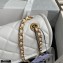 Chanel Grained Calfskin Large Flap Bag AS2358 White 2021