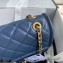 Chanel Grained Calfskin Large Flap Bag AS2358 Navy Blue 2021