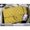 Chanel Grained Calfskin Large Flap Bag AS2358 Yellow 2021