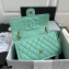 Chanel Grained Calfskin Large Flap Bag AS2358 Light Green 2021