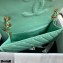 Chanel Grained Calfskin Large Flap Bag AS2358 Light Green 2021