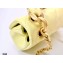 Chanel Shiny Lambskin Entwined Chain Small Flap Bag AS2387 Yellow 2021