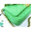 Chanel Shiny Lambskin Entwined Chain Small Flap Bag AS2387 Green 2021