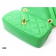 Chanel Shiny Lambskin Entwined Chain Small Flap Bag AS2387 Green 2021