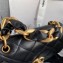 Chanel Shiny Lambskin Entwined Chain Small Flap Bag AS2387 Black 2021