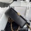 Chanel Shiny Lambskin Entwined Chain Small Flap Bag AS2387 Black 2021