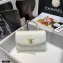 Chanel Crumpled Lambskin Mini Flap Bag with Top Handle AS2477 White 2021