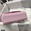 Chanel Crumpled Lambskin Mini Flap Bag with Top Handle AS2477 Light Pink 2021