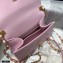 Chanel Crumpled Lambskin Mini Flap Bag with Top Handle AS2477 Light Pink 2021