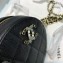 Chanel Grained Calfskin Round Clutch with Chain Bag AP2034 Black 2021