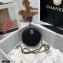 Chanel Grained Calfskin Round Clutch with Chain Bag AP2034 Black 2021