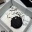 Chanel Grained Calfskin Round Clutch with Chain Bag AP2034 Black 2021
