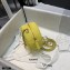 Chanel Grained Calfskin Round Clutch with Chain Bag AP2034 Yellow 2021
