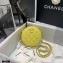 Chanel Grained Calfskin Round Clutch with Chain Bag AP2034 Yellow 2021