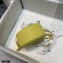 Chanel Grained Calfskin Round Clutch with Chain Bag AP2034 Yellow 2021