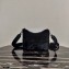 Prada Shearling Shoulder Bag 1BC151 Black 2021