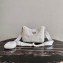 Prada Shearling Shoulder Bag 1BC151 White 2021