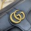 Gucci Small Shoulder Bag with Double G ‎648999 Leather Black 2021