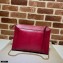 Gucci Small Shoulder Bag with Double G ‎648999 Leather Red 2021