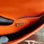 Prada Cleo Brushed Leather Shoulder Bag with Flap 1BD311 Orange 2021