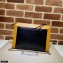 Gucci Small Shoulder Bag with Double G ‎648999 Leather Black/White/Yellow 2021