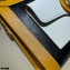 Gucci Small Shoulder Bag with Double G ‎648999 Leather Black/White/Yellow 2021