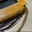 Gucci Small Shoulder Bag with Double G ‎648999 Leather Black/White/Yellow 2021