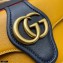 Gucci Small Shoulder Bag with Double G ‎648999 Leather Navy Blue/Red/Yellow 2021