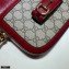 Gucci Horsebit 1955 Mini Shoulder Bag 658574 GG Supreme Canvas Red 2021