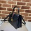 Gucci Ophidia Small Top Handle Bag with Web 651055 Leather Black 2021