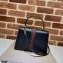 Gucci Ophidia Small Top Handle Bag with Web 651055 Leather Black 2021