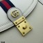 Gucci Ophidia Small Top Handle Bag with Web 651055 Leather White 2021