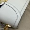 Gucci Ophidia Small Top Handle Bag with Web 651055 Leather White 2021