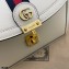 Gucci Ophidia Small Top Handle Bag with Web 651055 Leather White 2021