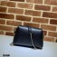 Gucci Interlocking G Leather Crossbody Bag 607720 Black 2021
