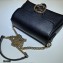 Gucci Interlocking G Leather Crossbody Bag 607720 Black 2021